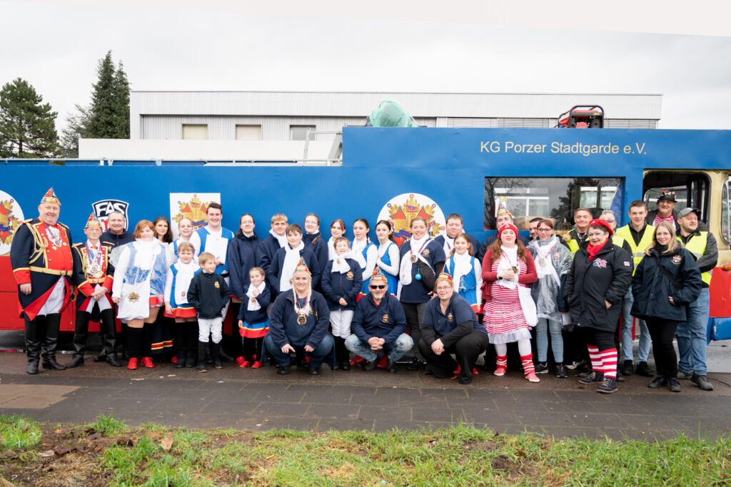 KG Porzer Stadtgarde Gruppenfoto 2023