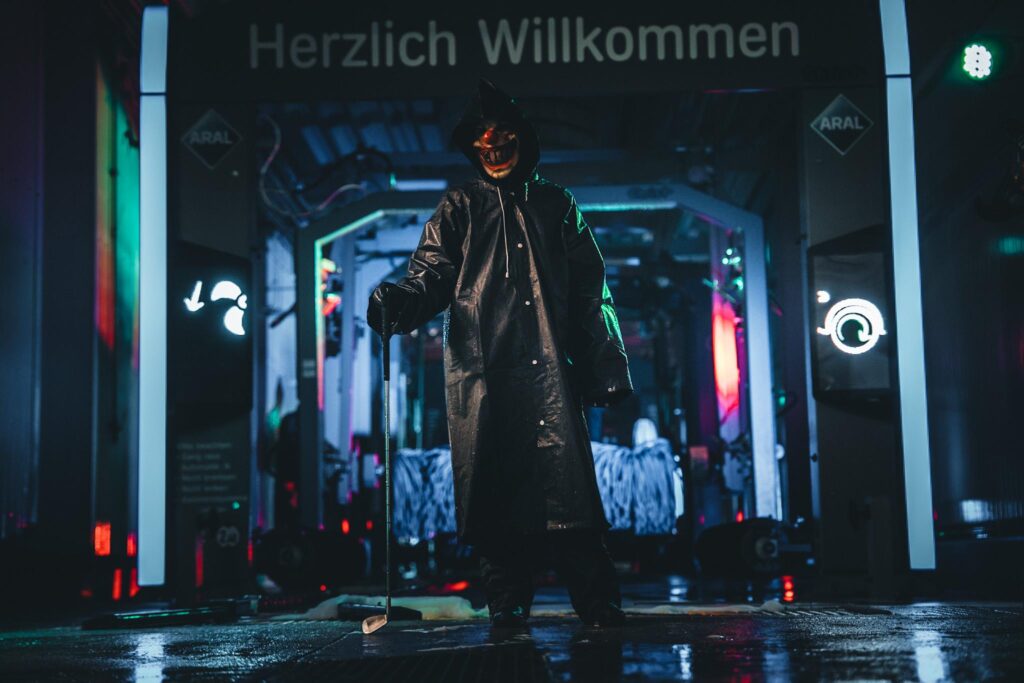 Halloweenfest bei der Aral-Tankstelle Mandy Wirtz