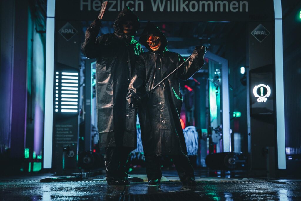 Halloweenfest bei der Aral-Tankstelle Mandy Wirtz