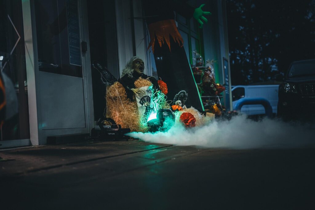 Halloweenfest bei der Aral-Tankstelle Mandy Wirtz